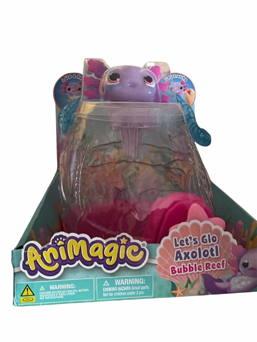 Animagic Magic Let's Glo Axolotl Toy